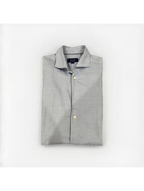 ETON MENS DRESS SHIRT LIGHT BLUE LARGE 16.5/42 MADE ROMANIA GREAT COND